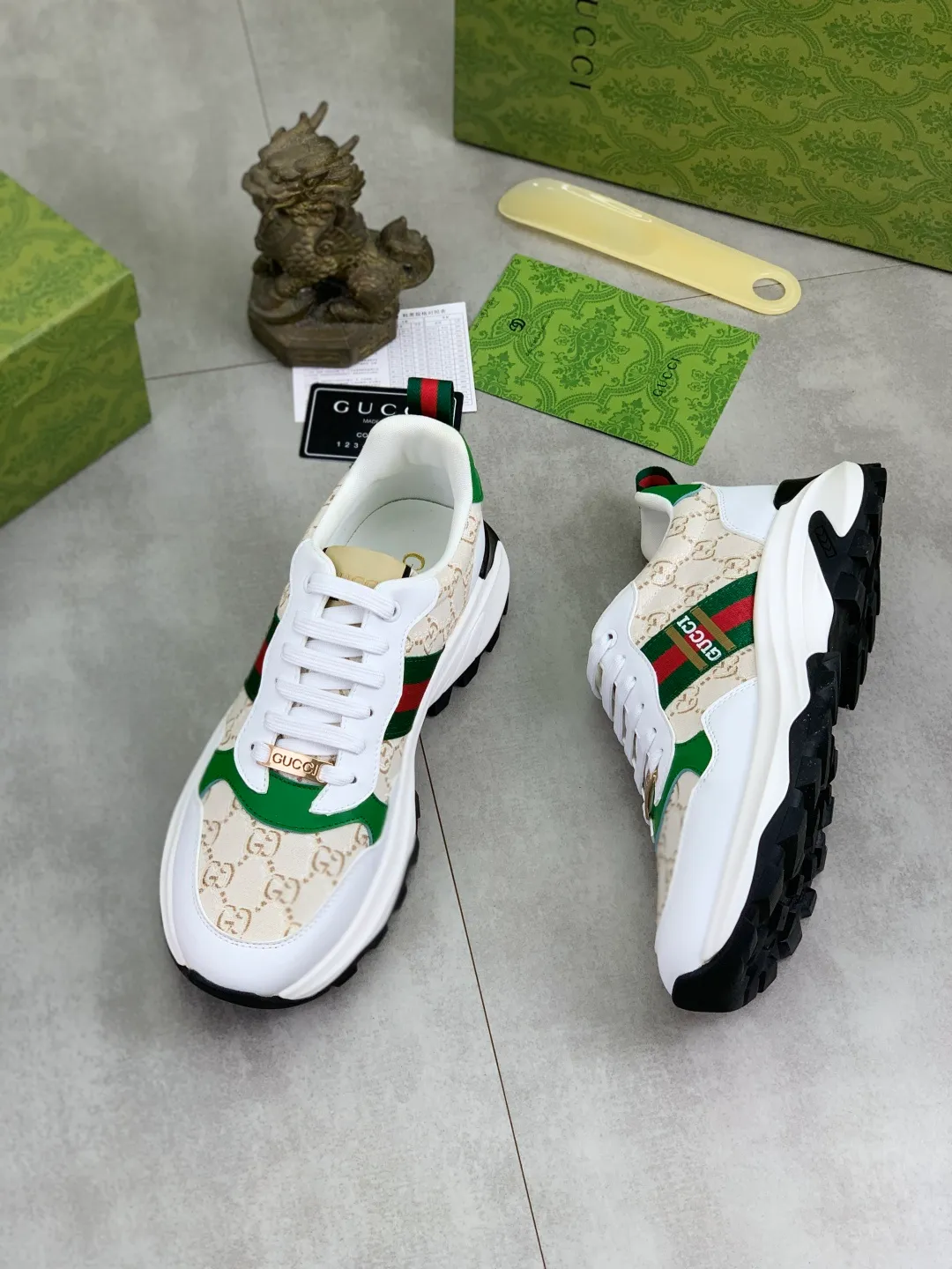 Men's shoes 💰P440💰[New model]🆘 The latest model from Gucci GUCCI official website🎁Classic casual and fashionable men's shoes👟Best model💥The version is simple and elegant, exclusive for trendy men. Unique official website latest brand elements👑Gucci original decoration, fashionable and generous, original soft calfskin fabric➕Comfortable soft first-layer pigskin lining ✅The official website specifies the wear-resistant casual outsole, the classic model is taken in kind🎬Color: 4️⃣colors available😍Number: 38-44